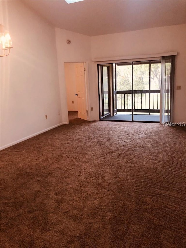 view of carpeted empty room