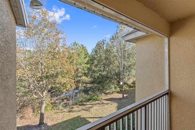 view of balcony