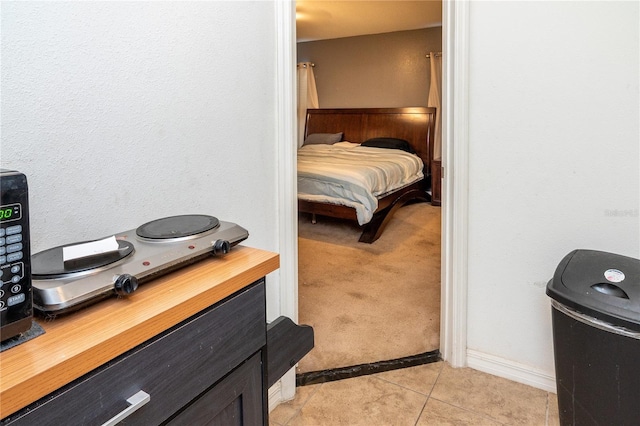 view of tiled bedroom