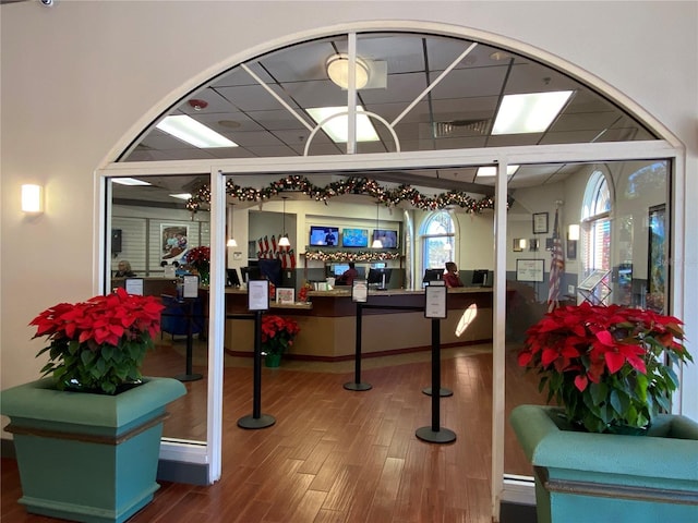 view of reception area