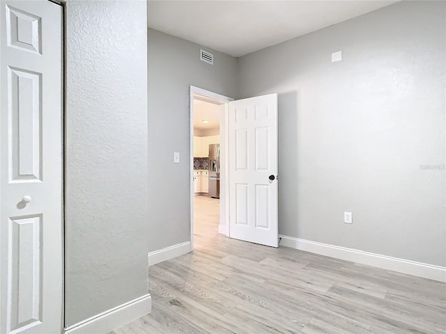 interior space with light wood-type flooring