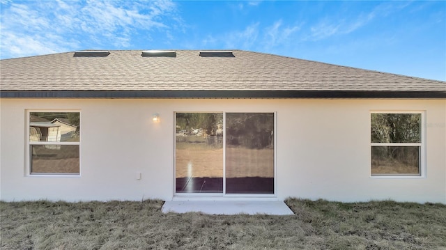 view of rear view of property