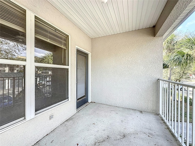 view of balcony