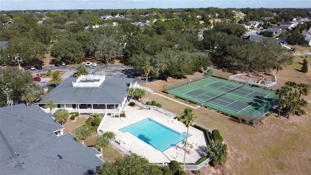 birds eye view of property