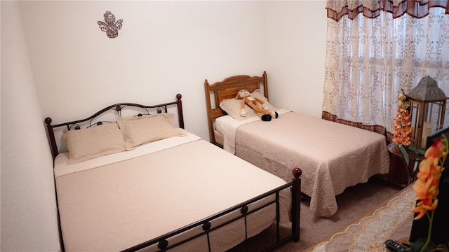 bedroom with carpet