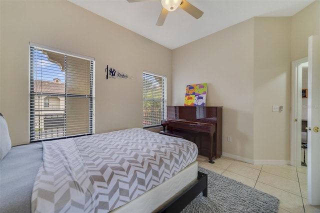 701 Westpark Way Unit 202, Celebration, FL 34747 - bedroom with tile patterned floors and a ceiling fan