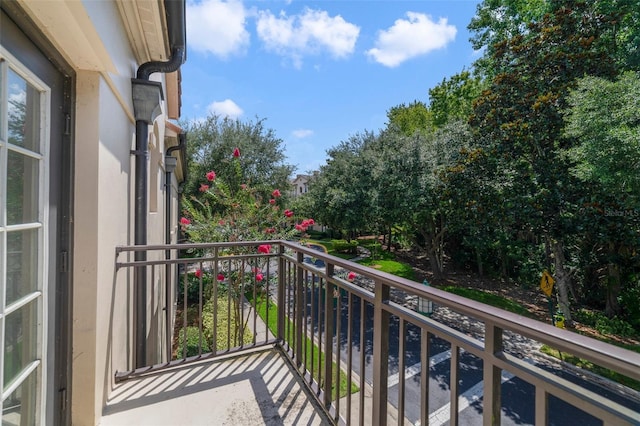 view of balcony