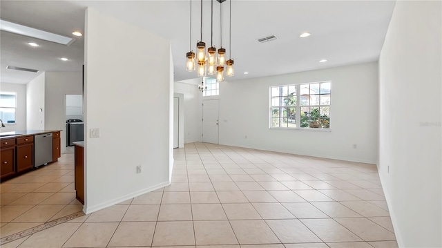 interior space featuring sink