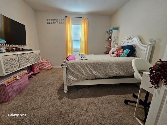 bedroom with carpet flooring