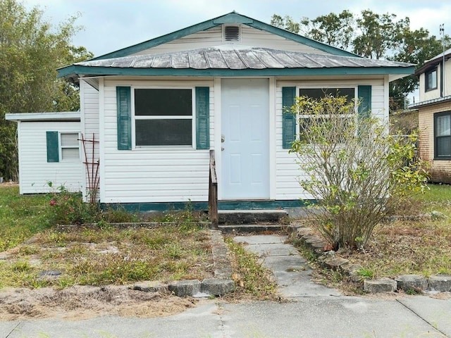 view of bungalow-style home