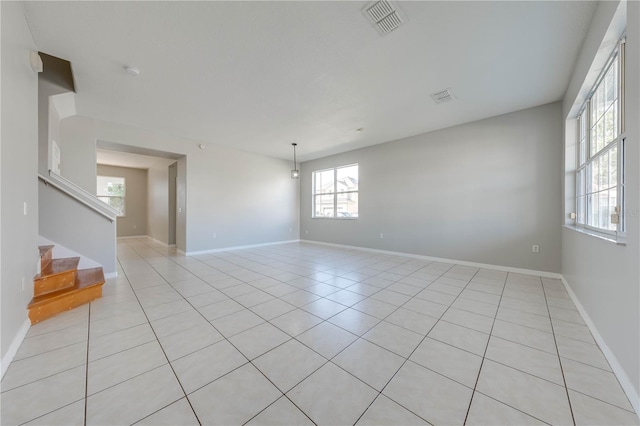 view of tiled empty room