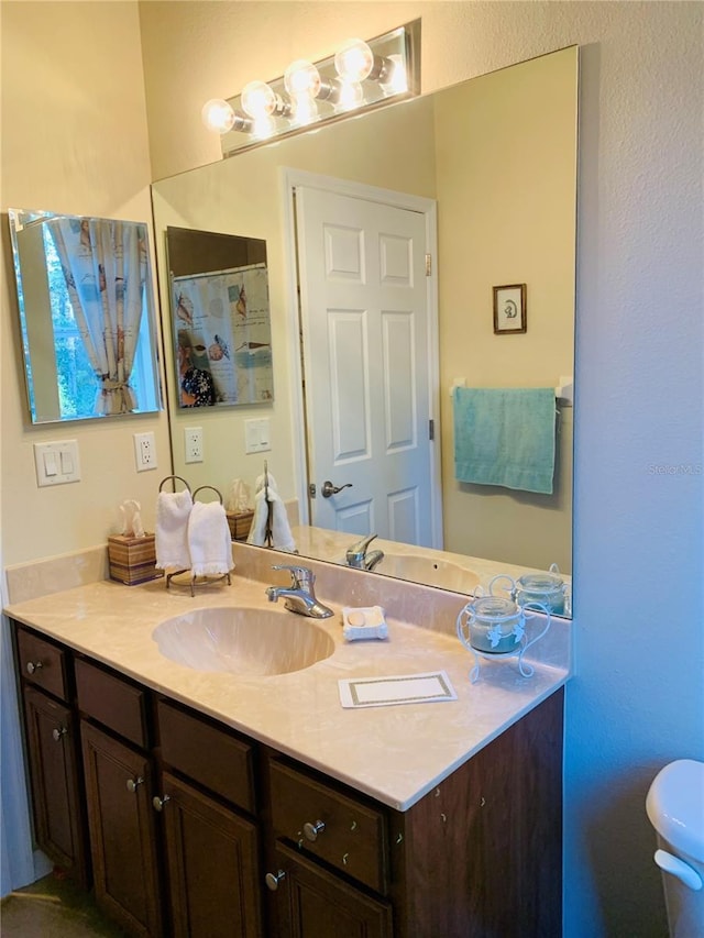 bathroom with vanity