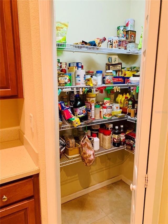 view of pantry