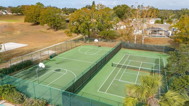 view of basketball court