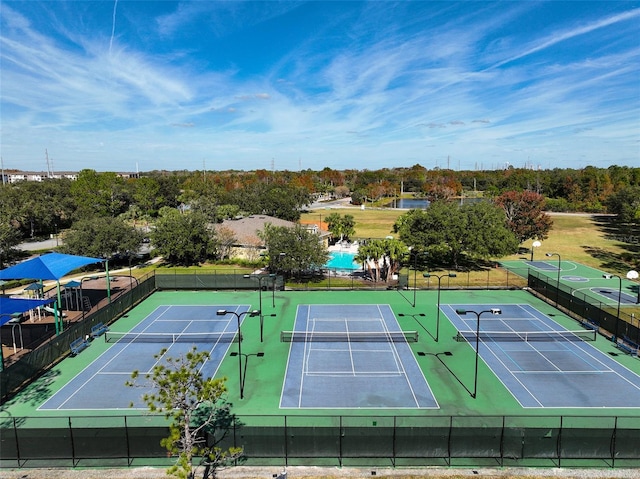 view of sport court