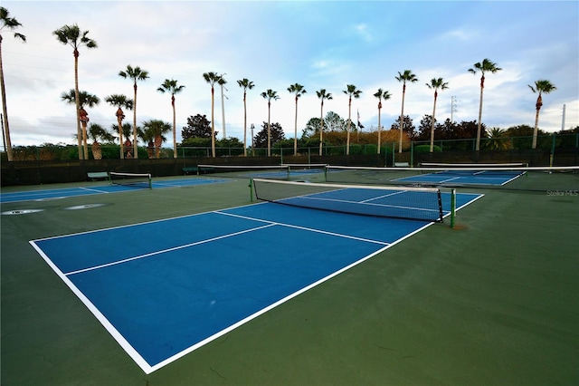 view of tennis court