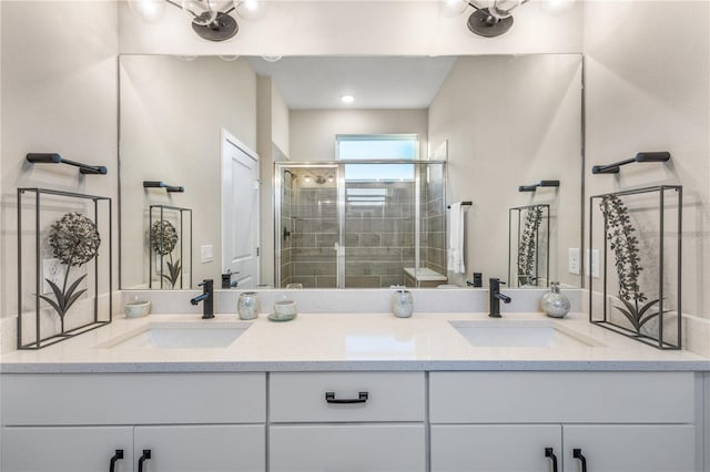 1800 Houston St, Kissimmee, FL 34743 - full bath with double vanity and a stall shower