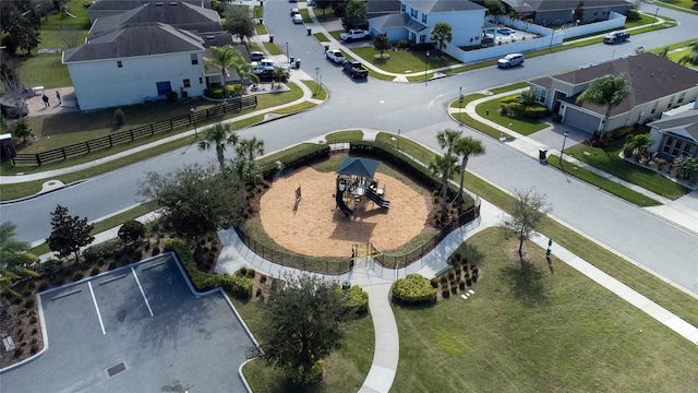 drone / aerial view featuring a residential view