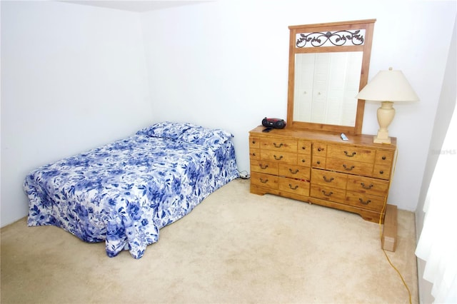 bedroom featuring carpet