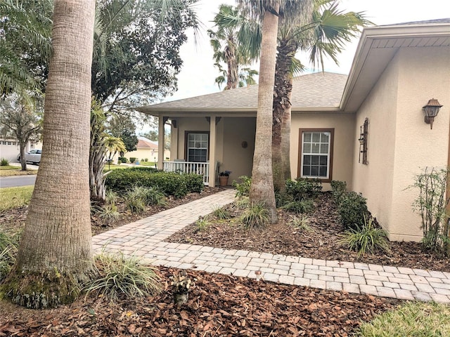 view of front of house with covered porch