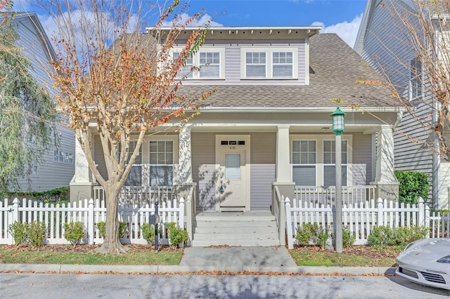 view of front of property with a porch