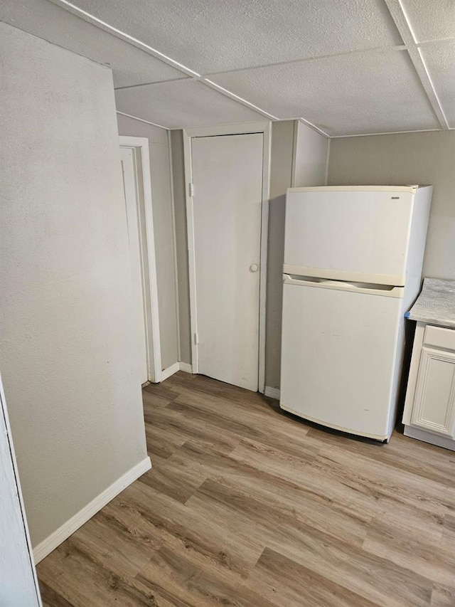 interior space with light hardwood / wood-style floors