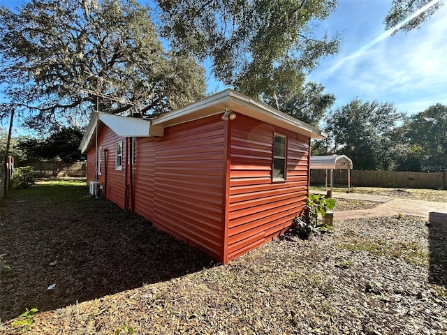 view of outbuilding