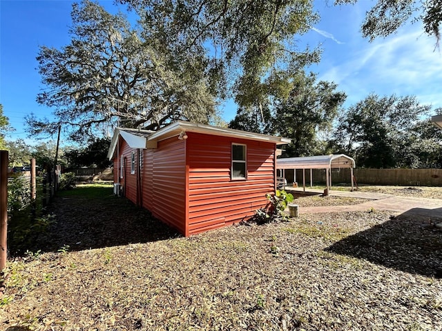 view of outdoor structure