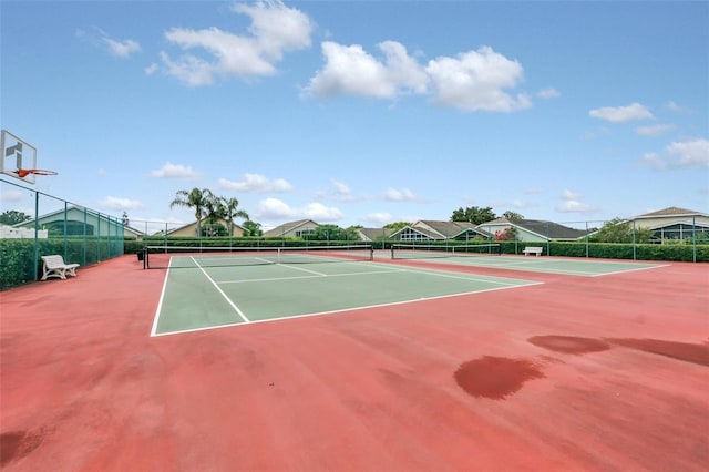 view of sport court with basketball court