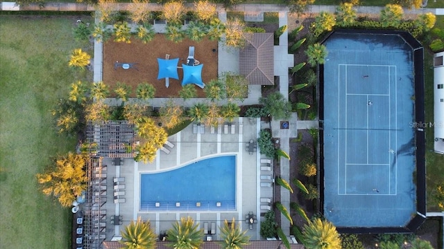 birds eye view of property