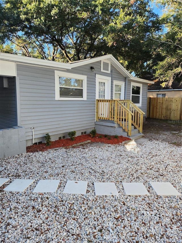 view of front of property