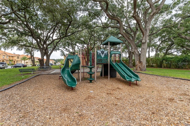 view of play area