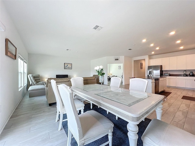 view of dining area