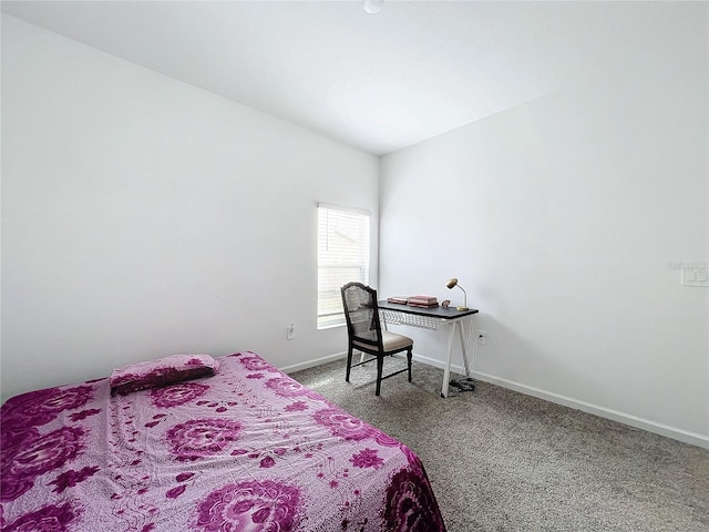 bedroom with carpet