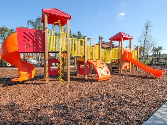 view of jungle gym