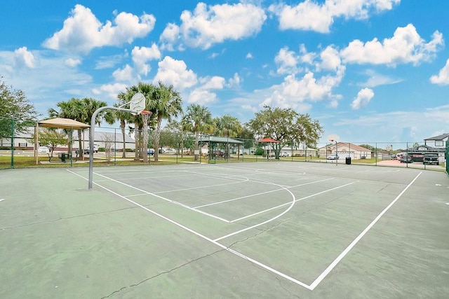 view of basketball court