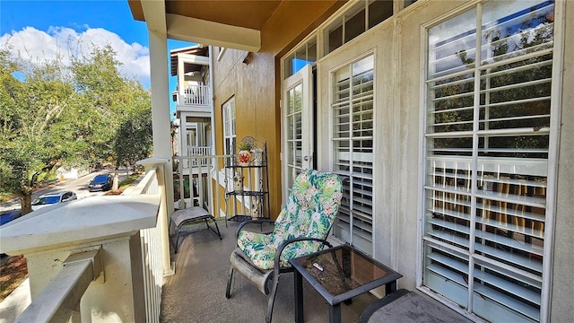 view of balcony