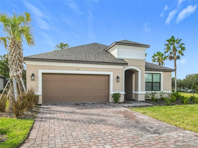 view of front of house featuring a garage