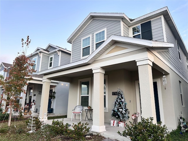 view of front of house with a porch