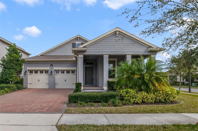 view of front of home featuring a garage