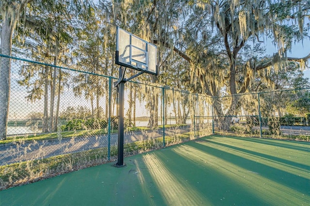 view of sport court