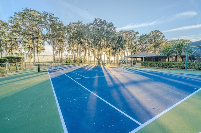 view of tennis court