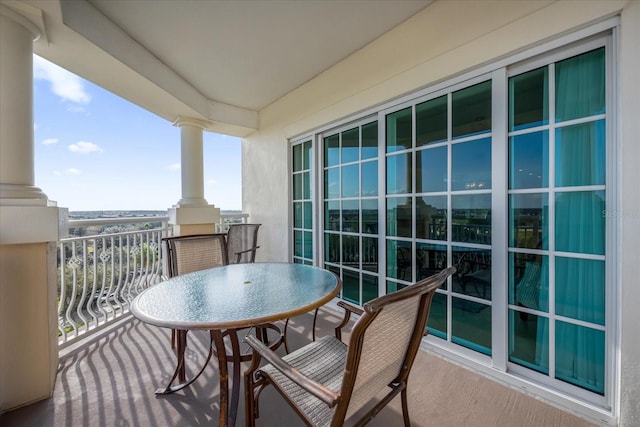 view of balcony