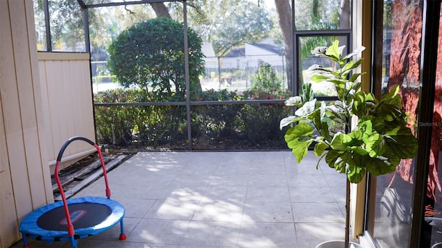 view of sunroom