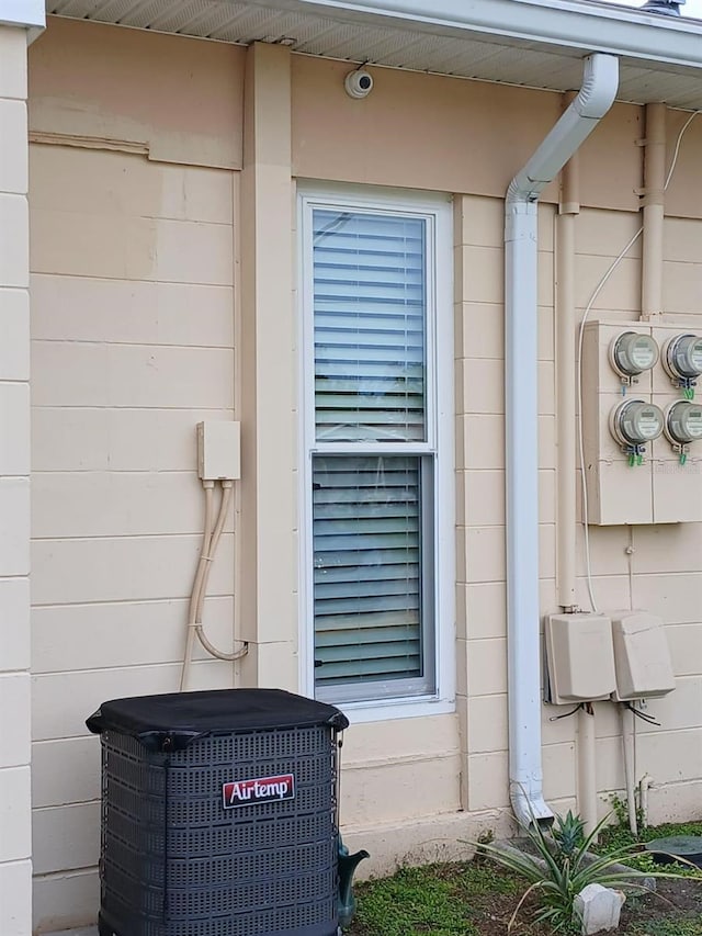 exterior details featuring central air condition unit