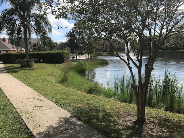 view of water feature