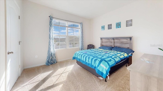 bedroom with carpet floors