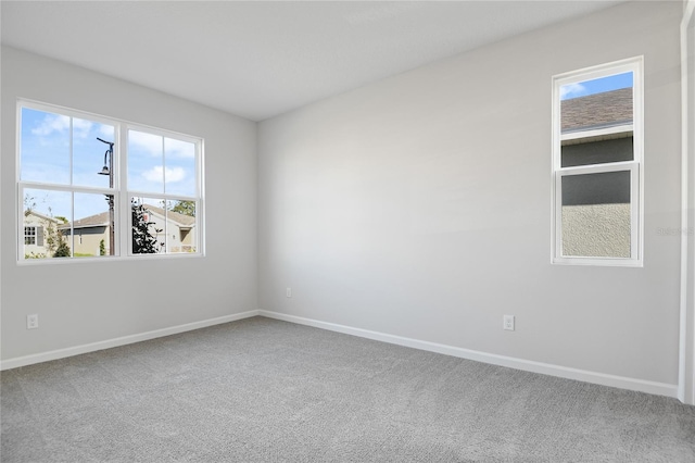 view of carpeted empty room