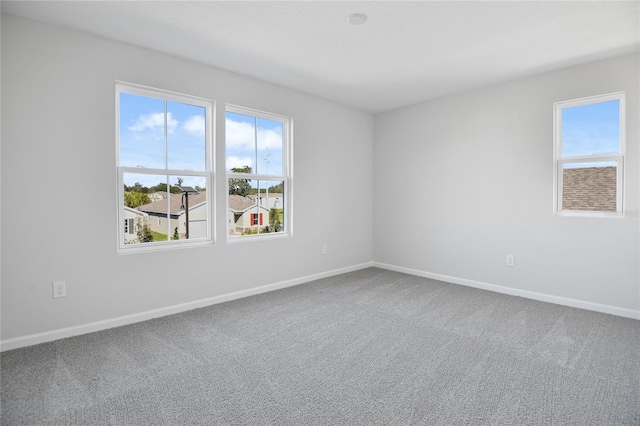 spare room featuring carpet floors