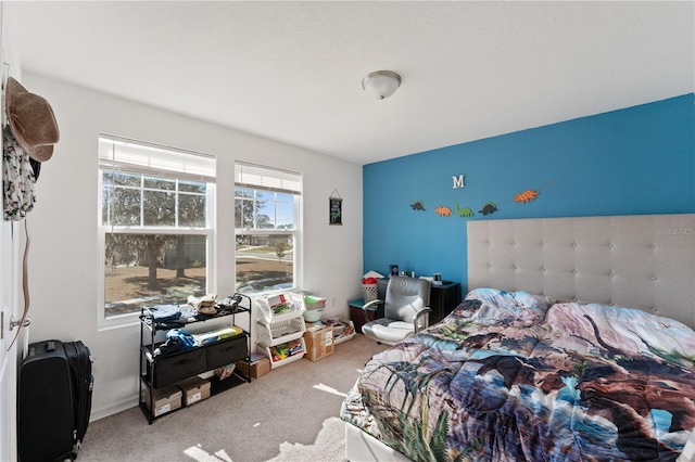 bedroom featuring carpet flooring